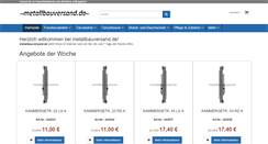 Desktop Screenshot of metallbauversand.de