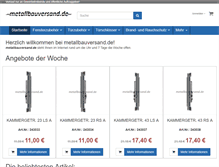Tablet Screenshot of metallbauversand.de